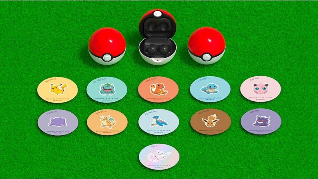 Samsung Buds 2 Pro Live Buds Pokemon Monster Ball Cover Case & 1