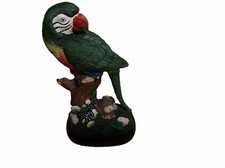 Beautiful Green Parrot On Perch Approximately 16