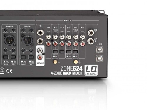 LD Systems ZONE624, 4-Zone Rack Mixer - Picture 7 of 7