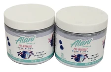 (2 Pack 20 Servings 7.3oz) Alani Nu Blue Slush Pre-Workout Powder EXP 2026