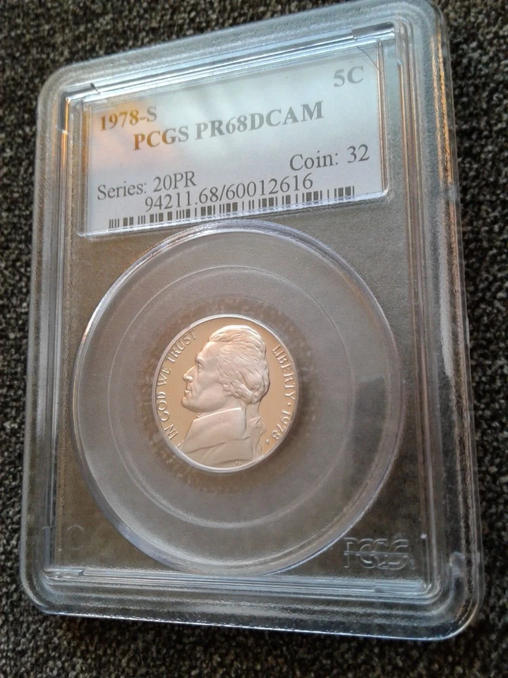 U.S COINS *1978-S 5 Cent PCGS* - PR68DCAM 5C - Image 3 of 4