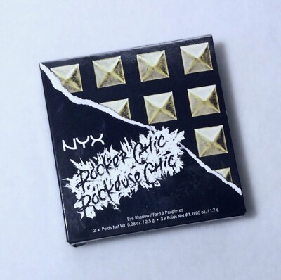 NEW!  NYX Rocker Chic Tainted Love Studded Faux Leather Eyeshadow Palette