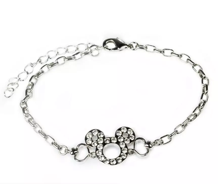Mickey Mouse Heart Disney Arribas Bracelet Made with Crystals from Swarovski