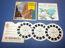 ROYAL GORGE AND CENTRAL COLORADO A323 Viewmaster 3 reels PACKET SET