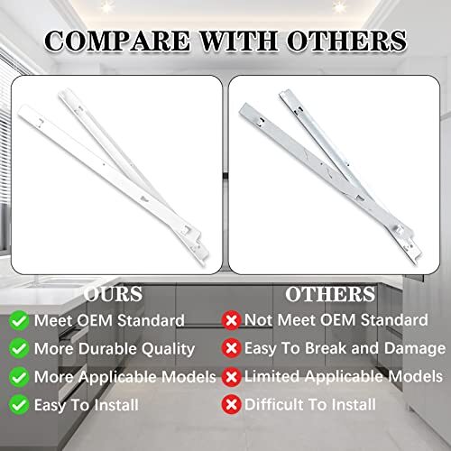 240530601 (Left) & 240530701 (Right) Refrigerator Pan Hangers