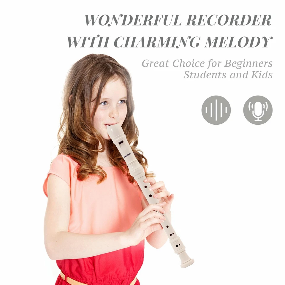 EASTTOP 8 Holes Ivory Soprano Recorder Flute Baroque Musical Instrument New ! - Image 2 of 4