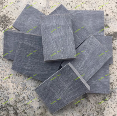 2PC Natural Black Buffalo Horn Sheet Knife Blanks Plate Scales Handle Material