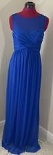 NEW David’s Bridal Dress Size 4 Royal Blue Wedding Bridesmaid Dress