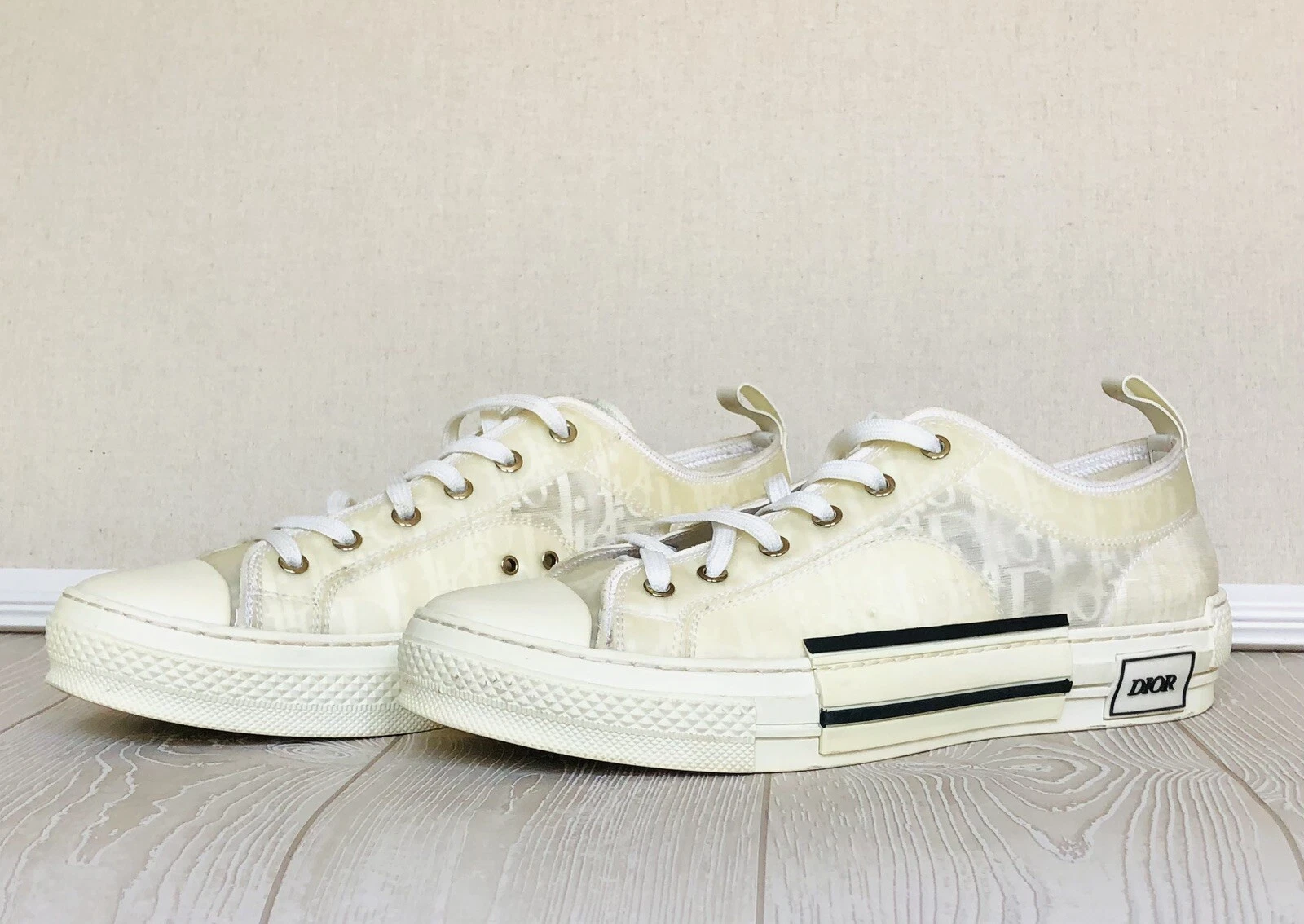 Baskets pour hommes authentiques Christian Dior B23 haut basique monogramme oblique 44/11 COA