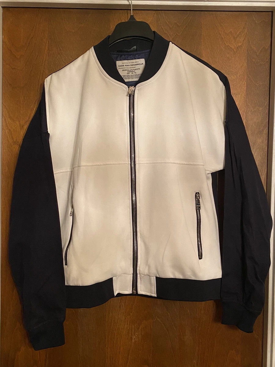 Zara mens top white jacket