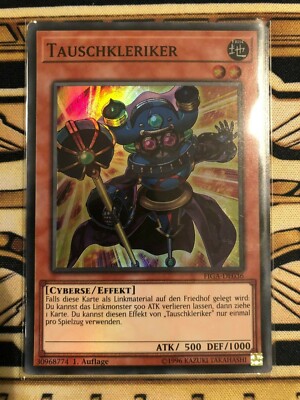 Yugioh, Tauschkleriker, FIGA-DE036, Super Rare, 1. Auflage