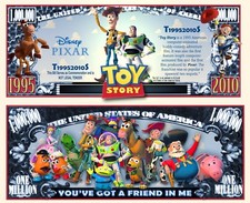 OUR TOY STORY CARTOON BILL (WITH PROTECTIVE SLEEVE)