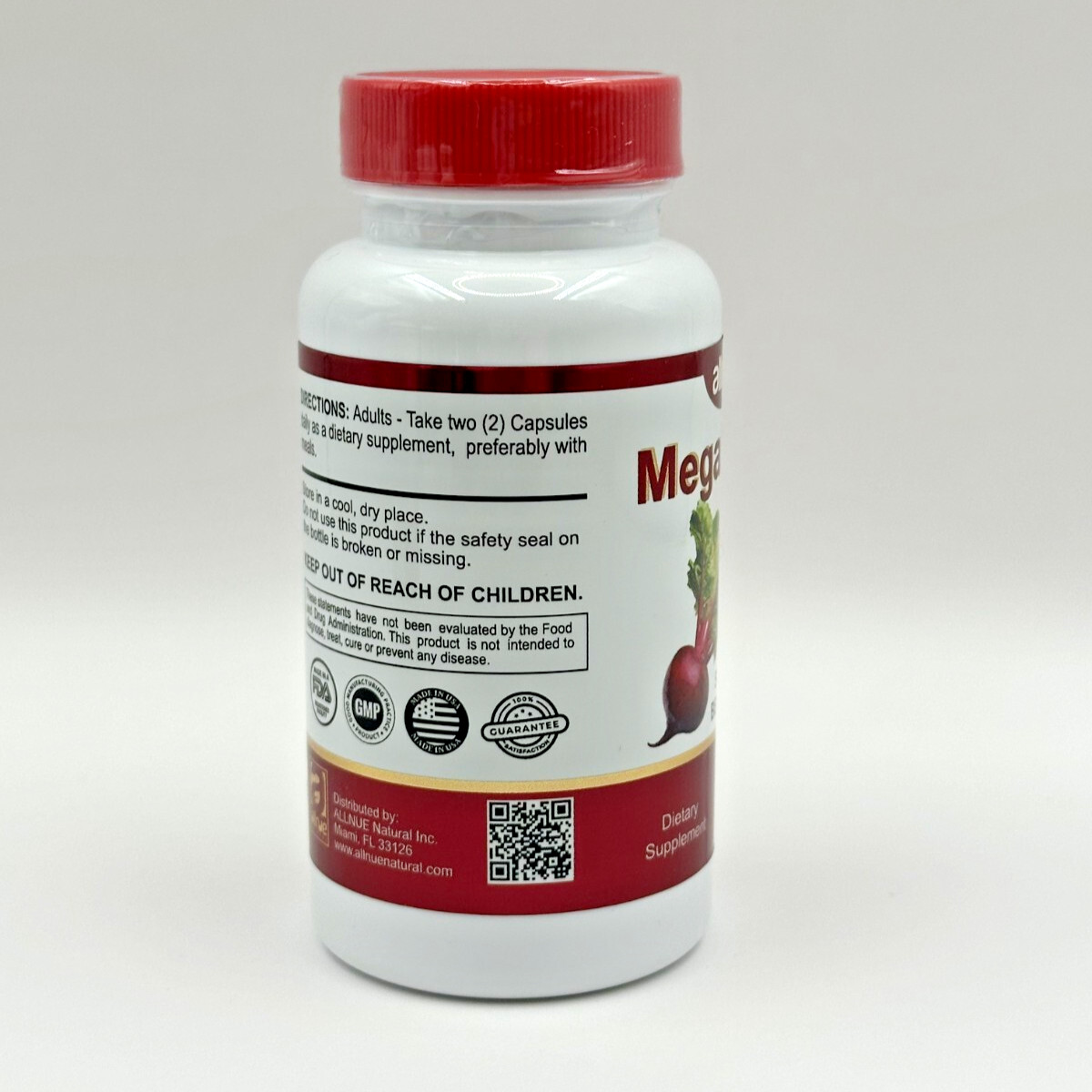 Mega Beets Superfood Caps Energy Beetroot Bones Antioxidant Dietary Supplements