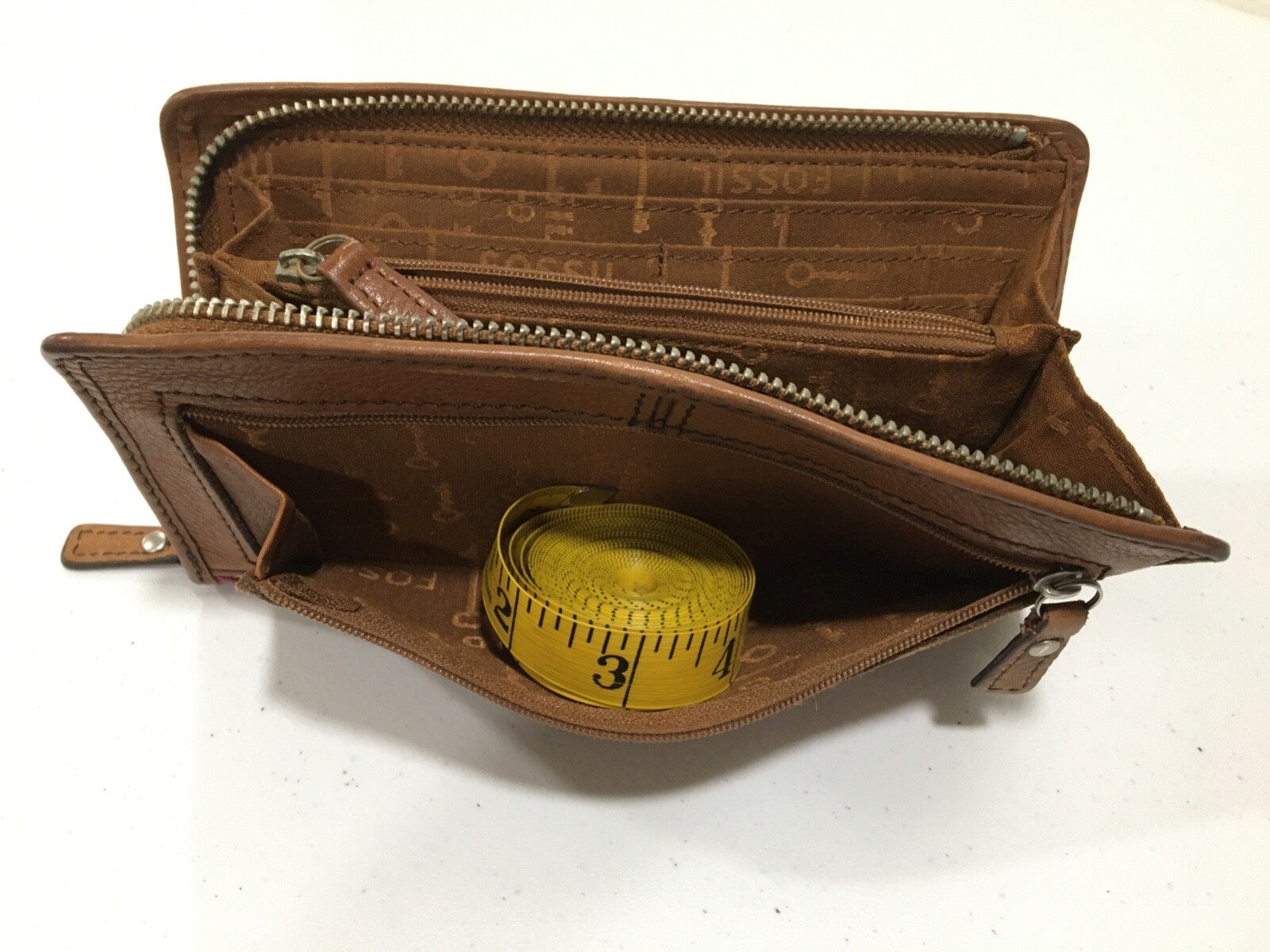 Fossil Maddox Multicolor Patchwork Brown Leather … - image 9