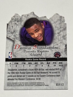 Damon Stoudamire Toronto Raptors 1997-98 Topps Rock Stars Die Cut
