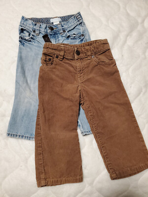 Bundle of 2 Gap Corduroy and Old Navy Jeans Toddler Boys 18-24 Months