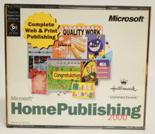 Microsoft Home Publishing 2000 Hallmark Connections PC Computer Program Software