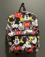 Disney Mickey Mouse Large 16" School Backpack Carry All Travel Bag Book Tote