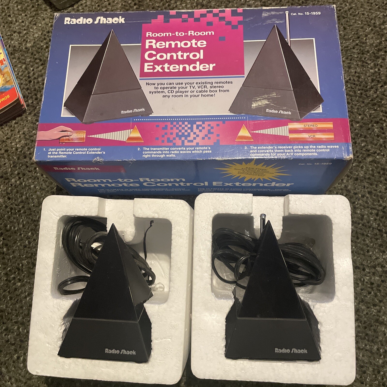 Radio Shack Pyramid Remote Control Extender Catalog Number 151959 eBay