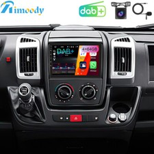 Autoradio DAB+ 4+64GB Android 15 Carplay GPS NAVI per Fiat Ducato Citroen Jumper