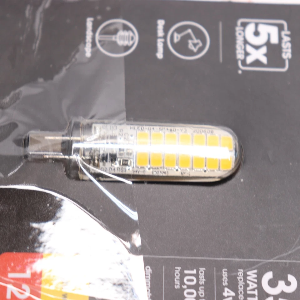 Feit Electric LED Light Bulb Bi-Pin Base Bright White BP35G4/830/LED/HDRP - Image 4 of 4