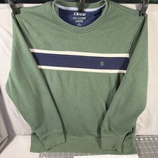 Izod Advantage Performance Natural Stretch Men's L Sweater Pullover Green