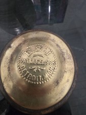 Vintage 1908 Model T Brass Oil Tail Lamp Ej Cap....hupmobile Stanley