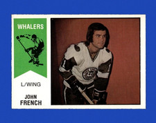 1974-75 O-Pee-Chee WHA HOCKEY John French #33 (NM+) New England Whalers