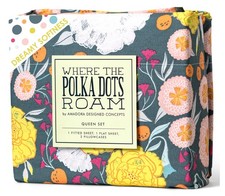 WTPDR Dark Floral Sheets Queen Size, Super Soft Wrinkle Resistant Bedding Set fo