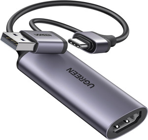 UGREEN Video Capture Card HDMI to USB C Streaming Device 1080P 60FPS Capture 4K