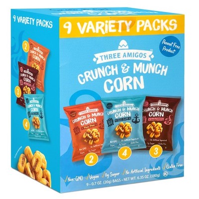 Corn Nuts Variety Pack, Crunchy Roasted Corn Snacks Assorted Flavors Peri Per...
