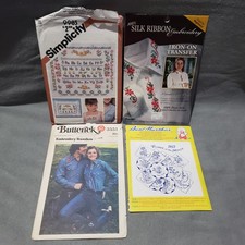 Vintage Lot of Embroidery Transfers Simplicity Butterick Aunt Martha Bucilla