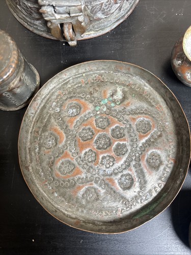Antique Indian Copper Pandan Betel Nut Complete Box Set; 19th Century - Picture 4 of 16