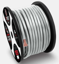 T-SPEC 1/0 GAUGE 50’ v10 SERIES 100% OXYGEN FREE COPPER POWER WIRE MATTE PEARL