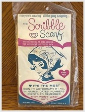 NOS Scribble Scarf Evergilde Hitchhiker Pen Set - MCM 1963 - Mod Gift