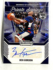 BEN GORDON 2024-25 Panini NIL UConn Private Signing AUTO Cracked Ice Wht /50 SSP