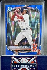 2025 Bowman Franklin Arias 1st Blue RayWave Refractor /150 - Red Sox