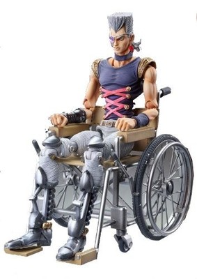 J.P. Polnareff Part 5 16cm PVC ABS Painted Movable Model Kit | Wheelchair Base