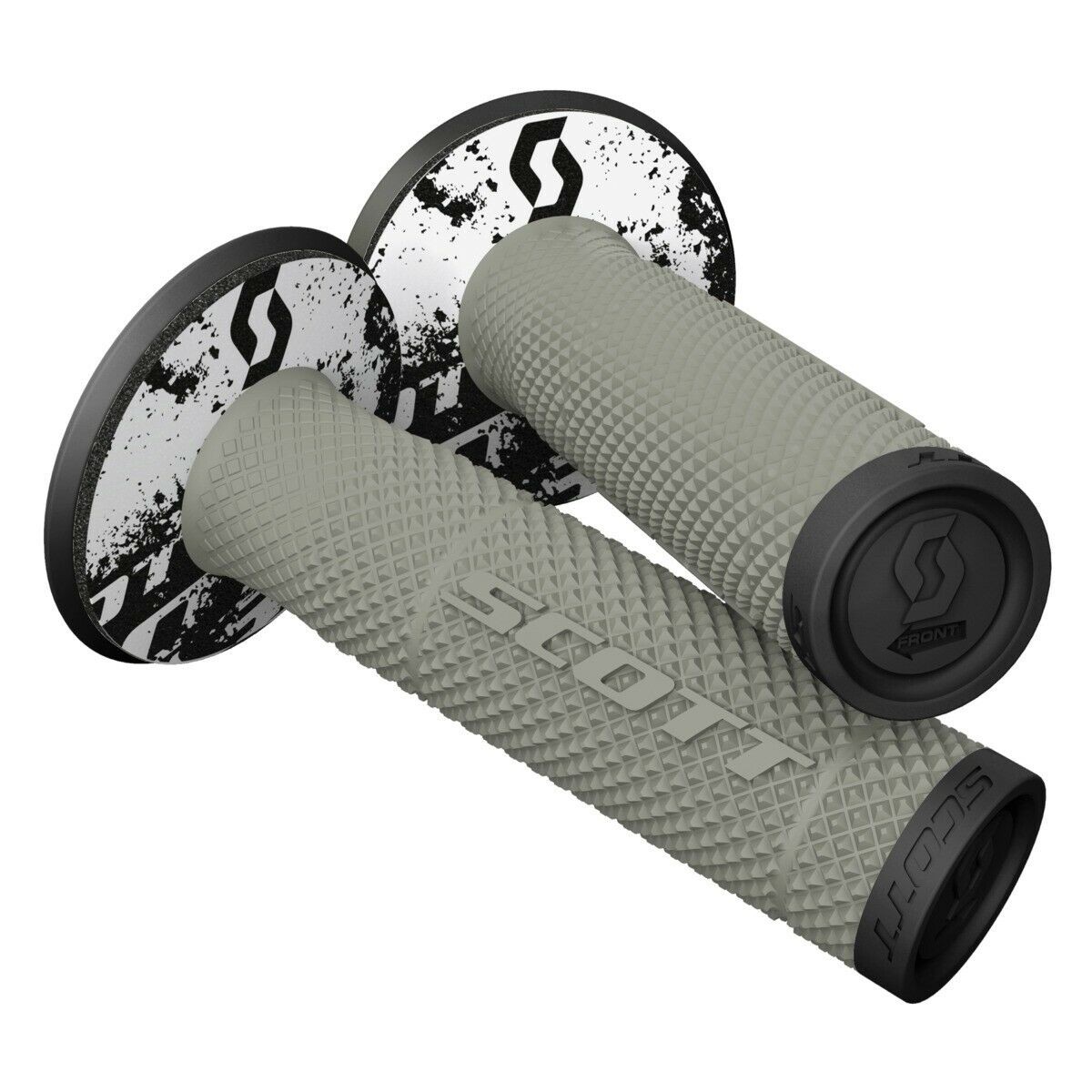 Scott SX II Handlebar Grips with Donuts Black/Grey