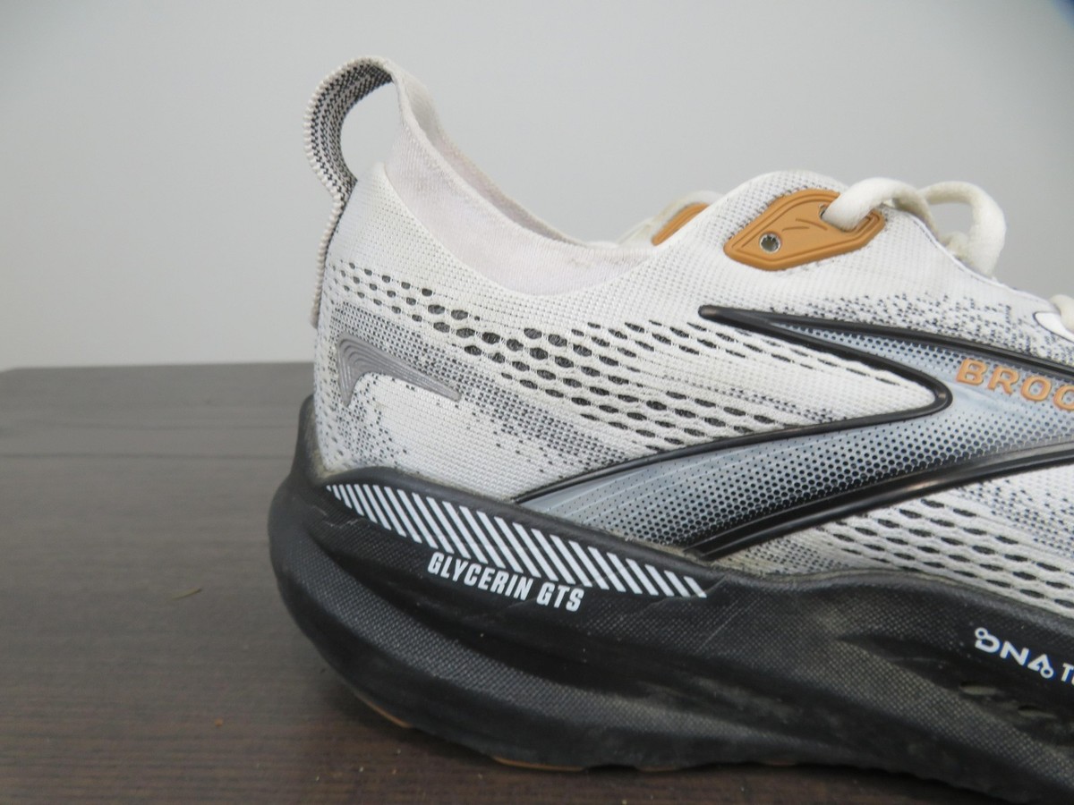 Brooks Glycerin GTS 22 Shoes Mens Size 9.5 White Running 