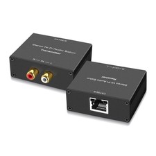 Stereo Hi-Fi Audio Balun, Analog Audio Extender, Stereo RCA to Stereo RCA Aud...