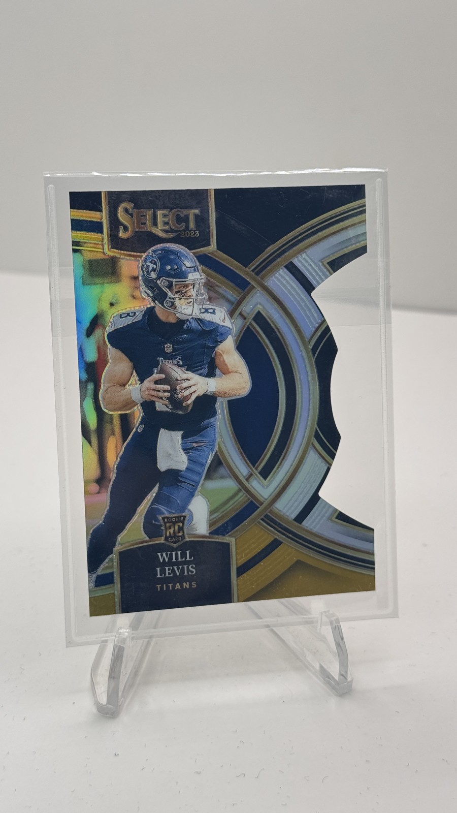 2023 Panini Select - Premier Level Will Levis #148 Black & Gold Prizm Die-Cut...
