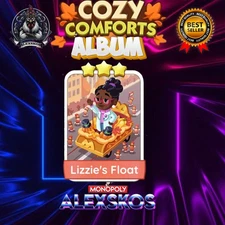 SET 9 - LIZZIE'S FLOAT - ⭐️3 MONO_POLY_MO_-GO 3 STARS STICKERS CARDS