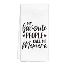 Memere Gifts Kitchen Towel 16x24 Inch Funny Grandma Decorative Hand Towels