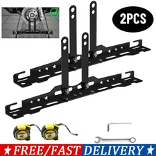 2Pcs Upgraded Wheel Toe Alignment Tool Plate Kit with Measuring Tapes Black NEW