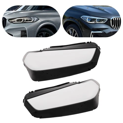 Left & Right Side Front Headlight Lens Cover Headlamp Cover for 2023-2025 BMW X5