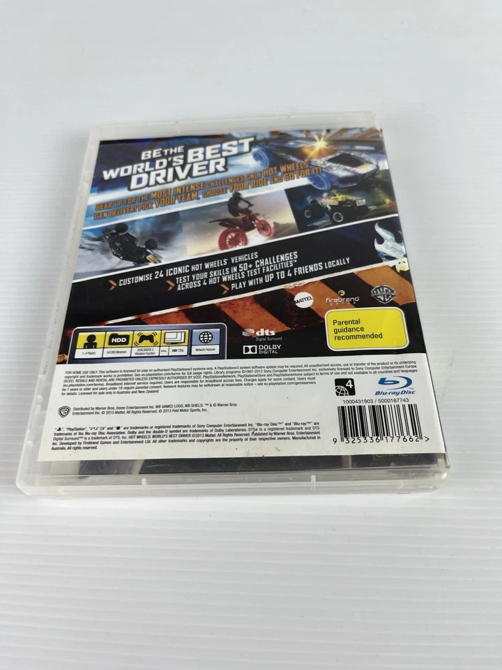 Hot Wheels Worlds Best Driver PlayStation 3 Game PS3 Manual Complete VGC - Image 2 of 4