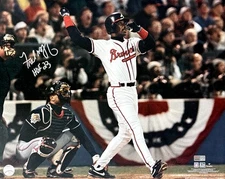 Fred McGriff Autographed Atlanta Braves 16x20 Photo Inscribed HOF 23 TRISTAR