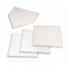 4 Pieces Baseball-Basisset Wei&szlig; Quadratische Basen 10 Mm Dick
