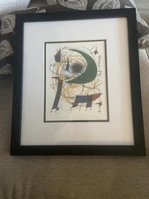 Joan Miro La Lune Verte (The Green Moon) Lithograph E.A. Signed and Numbered